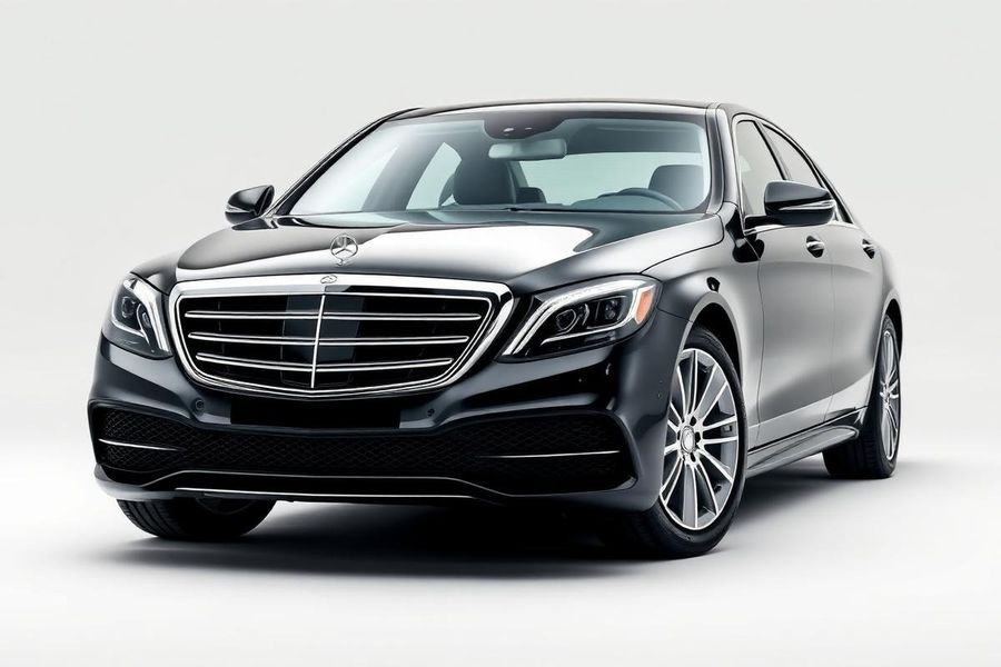Luxury Saloon chauffeur car, a premium marque saloon for VIP arrivals